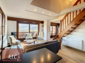 Duplex ski-in/ski-out face au Mont Blanc avec parking et wifi - FR-1-560-103